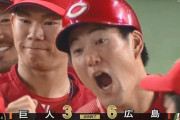【巨人対広島16回戦】広島が６－３で巨人との延長戦を制し３位浮上！磯村が延長１１回に決勝の満塁弾！秋山にも一発！巨人は３連敗で借金２