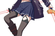 【FGO】制服姿でライトセイバーを構えたえっちゃん！！　制服えっちゃん可愛いです！！