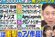 識者「有吉のランキングは任天堂とDQ10の捏造　現実は10代20代の1位はFF14」