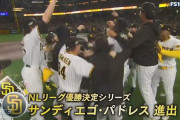 パドレスが史上２番目の番狂わせ　ドジャース破り２４年ぶりリーグ優勝決定Ｓ進出決定…ダルビッシュ有も貢献