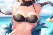 【FGO】水着沖田さんイラスト！！　沖田さん可愛すぎる！！