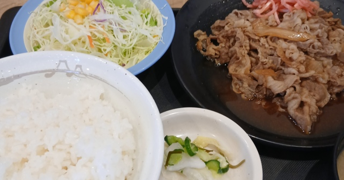 期間限定　松屋牛皿特盛定食