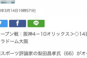 【速報】藤浪ら阪神の選手が梨田を殺してしまう