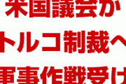 米国議会がトルコ制裁を検討　　シリア北部からの米軍撤収が原因と主張