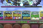 【パズドラ】エンハ無しで14億ダメージ！雷神が強すぎて感謝