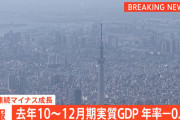 日本GDP、23年10～12月年率0.4%減　2期連続マイナス成長！なお株価は上がる模様
