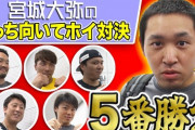 オリックス・宮城、ラオウ杉本とあっち向いてホイ対決をする