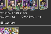 【パズドラ】裏列界19分そこそこ安定！V遊戯PT編成がコチラ