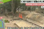 仁徳天皇陵（大山古墳）の堤の内側で埴輪が見つかる　堤の両側に埴輪が並ぶ壮大な姿だった