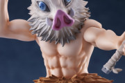 『鬼滅の刃』圧巻の肉体美！猪頭＆素顔が差し替え可能な伊之助の1/8スケールフィギュア登場