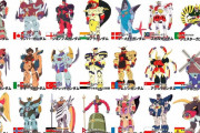 【画像あり】Gガンダムのガンダムファイト出場機体の中にファイターのことを考えずに国の要素を出すことを優先してる機体が何機かいるよな
