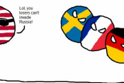 【アメリカ】ロシアを侵略できない負け犬【ポーランドボール】