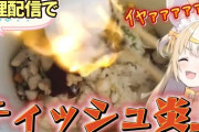 【Vtuber】にぃな、料理配信でティッシュを炎上させる
