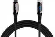 AUKEY、USB電力チェッカー搭載USB-Cケーブル発売　最大100Wまで対応