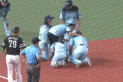 眼窩底骨折の渡部聖弥「もう行けます！」 西口監督「えっ！？」