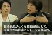 【動画】田嶋陽子「夫婦別姓を主張するのは婚姻制度そのものを無くすため」