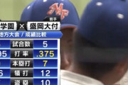 【朗報】盛岡大付属打線、えげつない