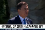 【韓国テレビ局】文大統領、G7会議場で日本の菅総理と遭遇”うれしい”