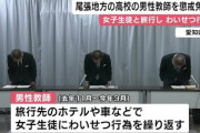 【終国】日本の教師さん、わいせつ行為で242人処分…10年連続で年間200人超(公立のみ)