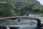 【動画】福岡の糸島峠でスピンした軽四に突っ込まれかけたポルシェ乗りの車載。