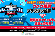 マイナビオールスターゲーム2024 ファン投票 中間発表