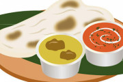 【画像】インドカレー屋のナン、でかすぎる。お前らおかわりできる？