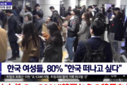 [韓国の反応]韓国人女性の80%が治安への不安から韓国からの移民を希望[韓国ネット民]海外で暮らせば韓国と韓国人男性が天国と天使だとわかるだろうよ