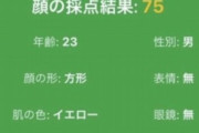 【画像】ワイの顔面偏差値、お前らと比較すると意外と高いかも