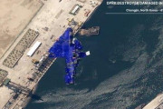北朝鮮、駆逐艦の進水式で事故　米研究所が横倒しになった駆逐艦の衛星写真を公開