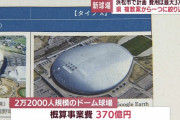 静岡県さん、370億の野球場を作る模様