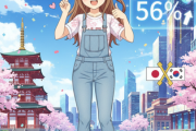 韓国人の日本に対する好感度、過去最高の56%