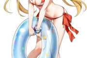 【FGO】水着のネロちゃまイラスト！！　浮き輪持ってるの可愛いです！！