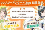 こないだのマンスリーアンケートで栞子がおにぎり屋1位だったのって
