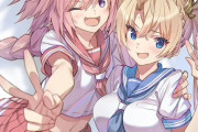 【FGO】セーラー服姿のブラダマンテちゃん＆アストルフォ君！！　セーラー服の二人可愛いです！