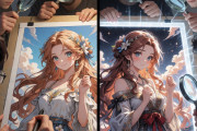 【画像】AI絵、もう手描きと見分けが付かない