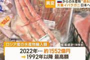 ロシアからの輸入額が1992年以降で過去最高に…日本政府「原因は不明」！