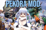 redditに投稿されてた海外野うさぎが作ったモンハンワールドのぺこちゃんmod動画
