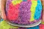 海外「やり過ぎだｗ」 レインボーカラーの豪快な「寿司ケーキ」が話題
