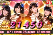 【画像あり】京楽「ぱちんこAKB48ワン・ツー・スリー!!フェスティバル」で8万3000発出てる台あってワロタｗｗｗ　Pのライトミドルだけど万発は簡単に狙えそうやな！！