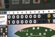 ロッテ、9安打で無得点
