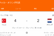 【悲報】オランダ代表さん、トルコ相手にボッコボコにされてしまう…