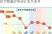 気象予報士さん「気温が半分になります」