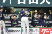 【朗報】山田哲人さん、グラスラ打った村上とベンチで抱擁