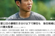 【速報】サッカー森保監督、次戦敗戦でクビへ…新監督には長谷川健太ｗｗｗｗｗｗ