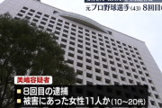 元プロ野球選手（43）、8回目の逮捕