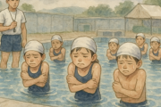昭和の昔って、プール入る時に もはやシャワーが氷のようで 意を決してプール入ったら 冷たくて唇が紫とか普通だった気がする