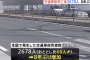 年間の交通事故死亡者数が8年ぶりに増加、コロナ自粛解除で人出増加が要因か