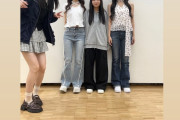 【画像】Juice=Juice有澤一華ちゃんが「高身長の後輩（石山咲良・遠藤彩加里・林仁愛）」に囲まれ萎縮ｗｗ