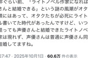 【悲報】オタク「ラノベ作家になって声優と結婚する！」→誰も声優と結婚できずに終わるｗｗｗｗｗ