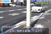 【悲報】息子（21）が運転する車が街灯に激突、助手席座ってた母親が死亡